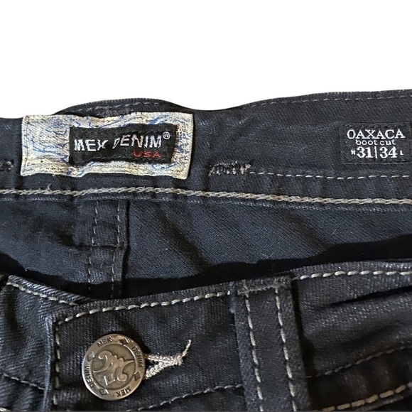 Mek denim OAXACA boot cut jeans size 31 professionally hemmed - Picture 3 of 4